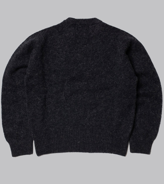 Bryceland's Shaggy Shetland Sweater Charcaol
