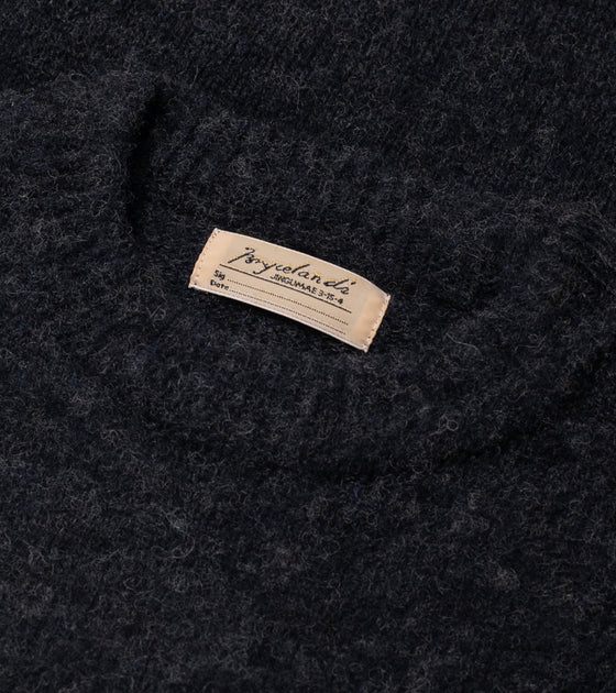 Bryceland's Shaggy Shetland Sweater Charcaol