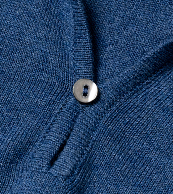 Bryceland's Cotton Short Sleeve ‘Skipper’ Polo Blue