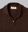 Bryceland's Cotton Short Sleeve ‘Skipper’ Polo Brown