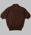 Bryceland's Cotton Short Sleeve ‘Skipper’ Polo Brown