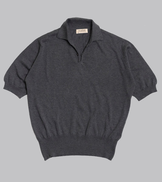 トップス Grahphaper Cotton Skipper Polo Graphpaper Cotton Pique Jersey L/S Skipper Polo Beige