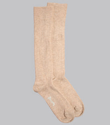 Bryceland's Wide-Rib Cashmere-blend Socks Beige