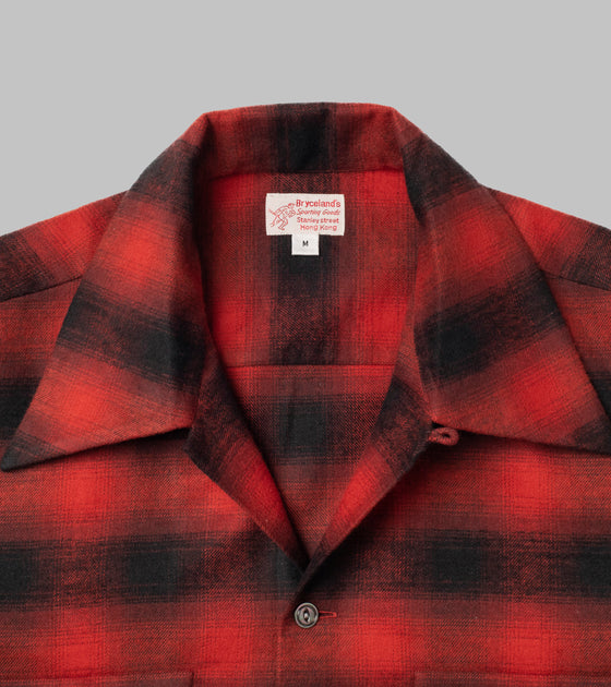 Bryceland's Cotton Sports Shirt Shadow Plaid