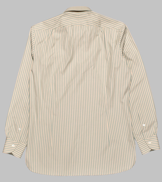 Bryceland's Tab Collar Striped Shirt Mint/Beige