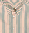 Bryceland's Tab Collar Striped Shirt Mint/Beige