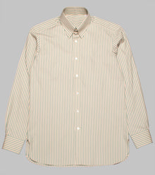  Bryceland's Tab Collar Striped Shirt Mint/Beige