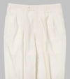 Bryceland's Wool Gabardine Winston Trousers Cream
