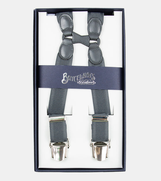 Bryceland's Suspenders Grey 129