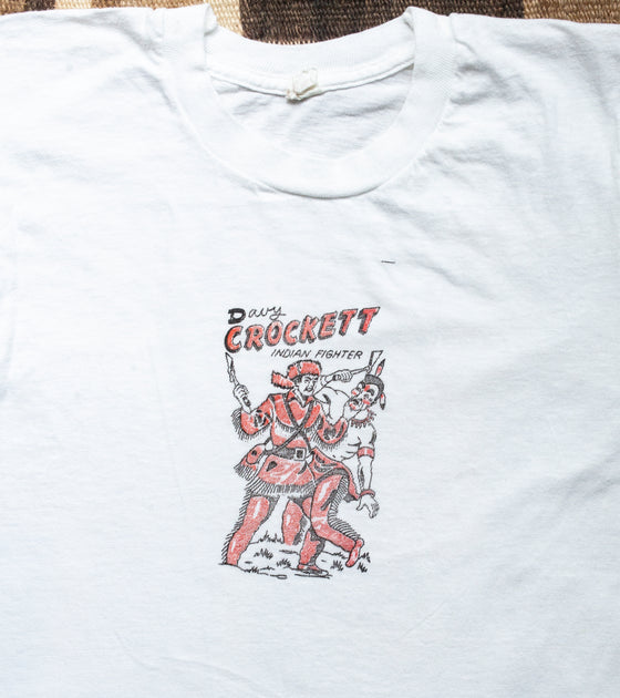Fruit of the Loom Tee with Davy Crockett Decals 34/36 S