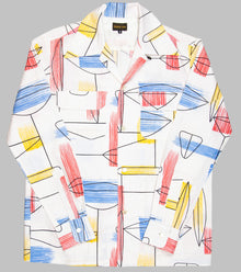  Groovin High Open Collar Shirt Atomic Box White