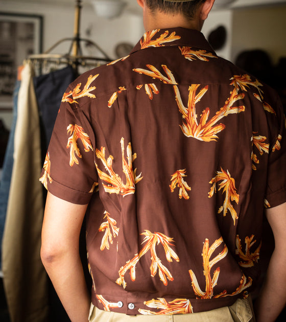 Bryceland's Made-to-Order Bowling Blouson Brown Coral