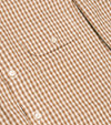 Bryceland's Perfect Button Down Gingham Shirt Caramel