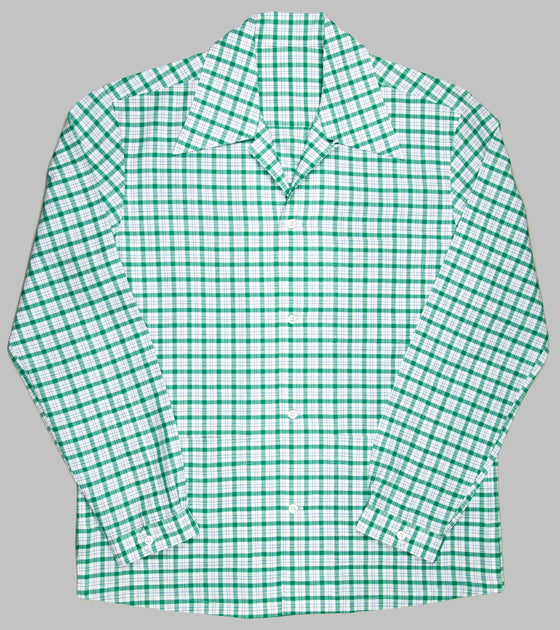 Bryceland's Cabana Shirt Green Checks
