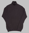 Bryceland's Cable-Knit Rollneck Pullover Ebony