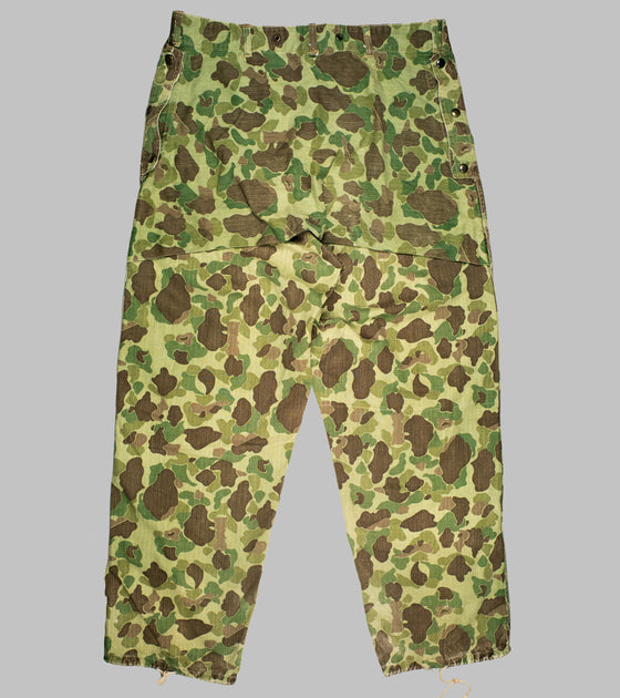 WWII USMC Frogskin Pants HBT Camouflage