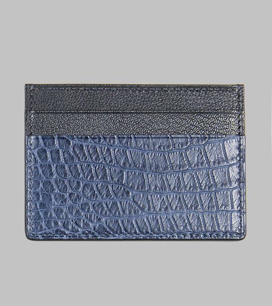 Bryceland's Porosus Card Case Navy
