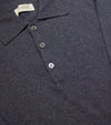 Bryceland's Cotton Long Sleeve Polo Charcoal