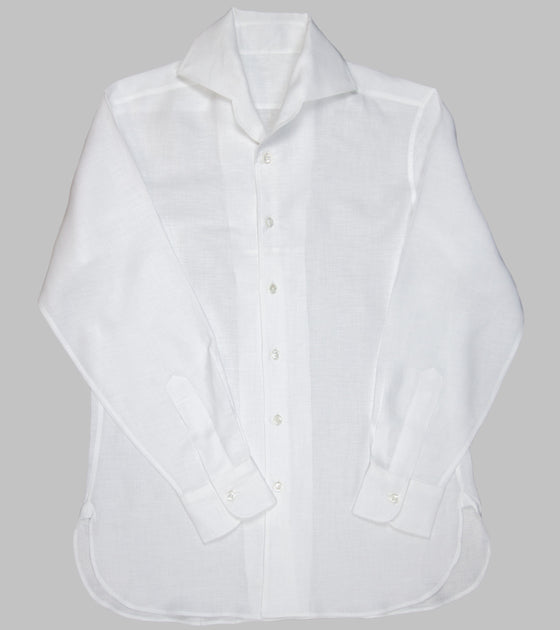 Bryceland's Cuban Collar Shirt White