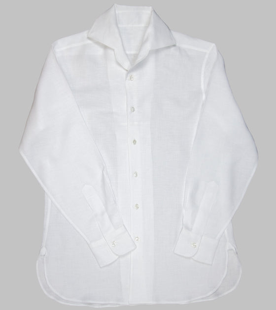 Bryceland's Cuban Collar Shirt White