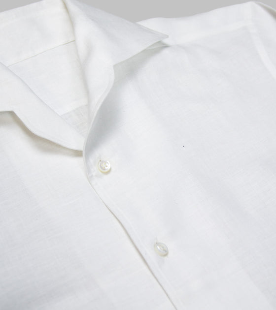 Bryceland's Cuban Collar Shirt White