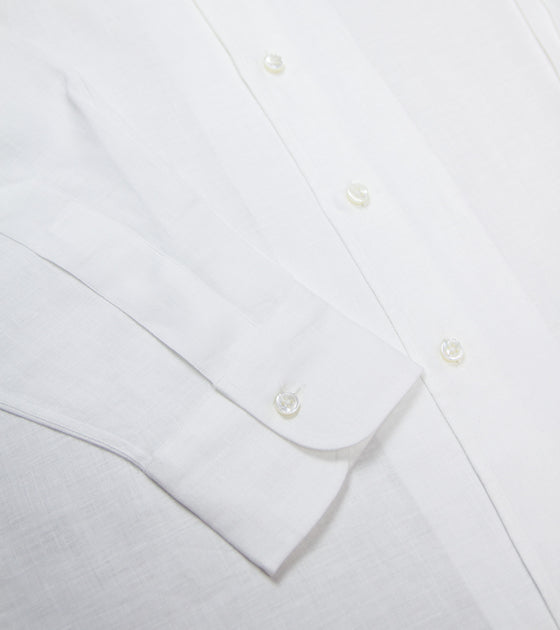 Bryceland's Cuban Collar Shirt White