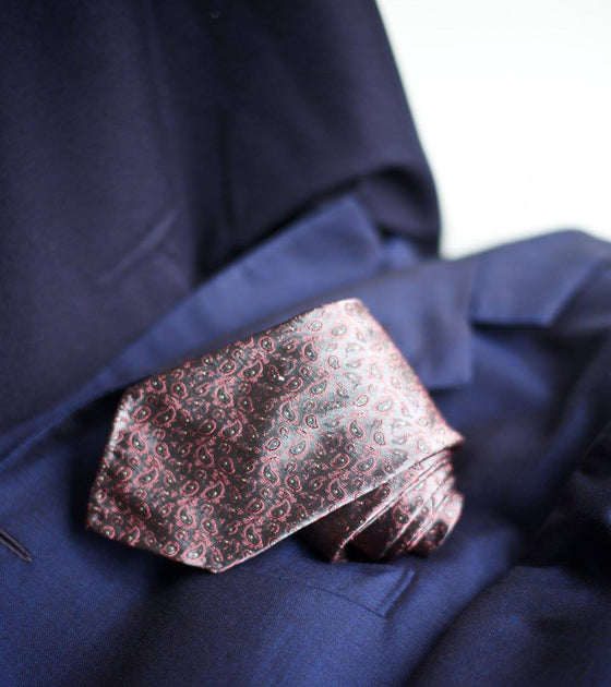 Bryceland's x Sevenfold Silk Jacquard Paisley Tie ET020A