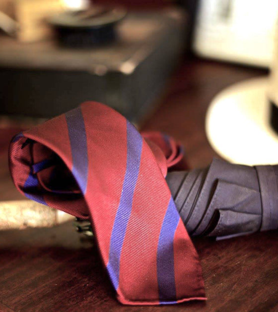 Bryceland's x Sevenfold Silk Broad Stripe Tie ET031A