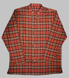 Bryceland's  Made-to-Order Frogged Button Plaid Shirt Viyella Red