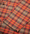 Bryceland's  Made-to-Order Frogged Button Plaid Shirt Viyella Red