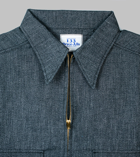 Bryceland's Half-zip Shirt Salt & Pepper