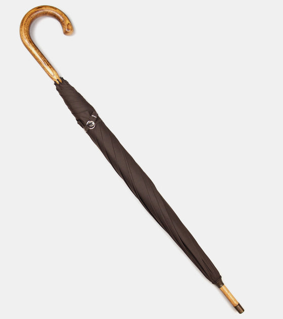 Lockwood Hickory Wood Umbrella Brown