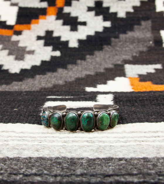 1930s Navajo Six-stone Turquoise Bracelet