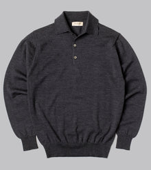  Bryceland's Merino Long-Sleeve Polo Gradino