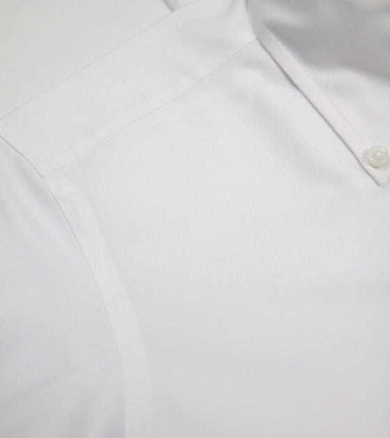 Bryceland's Perfect OCBD Shirt White (with hand-stitch finishings)