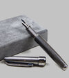 Fountain Pen Sterling Silver & Ancient Bog Oak