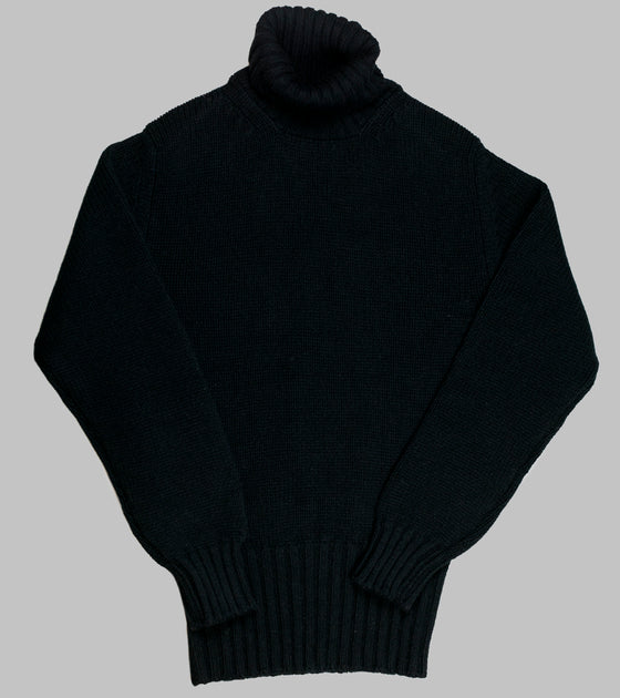 Bryceland's RAF Rollneck Pullover Black