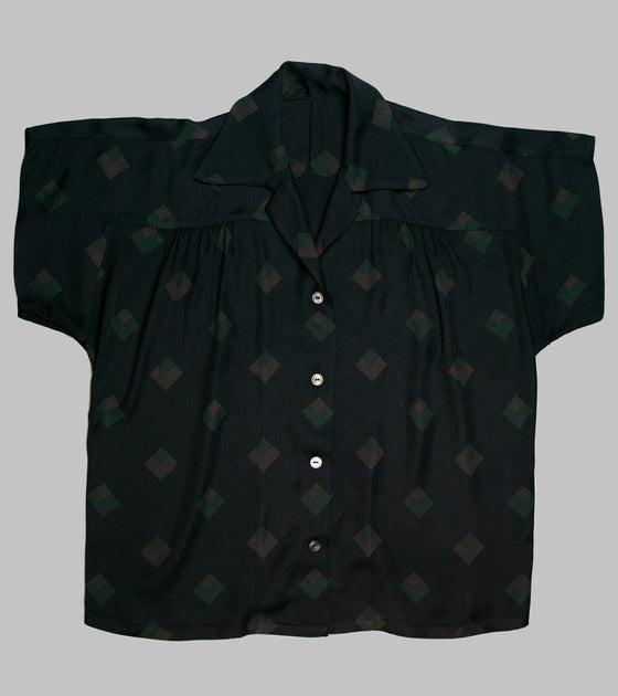 Emmeline Rayon Shirt Black Diamond