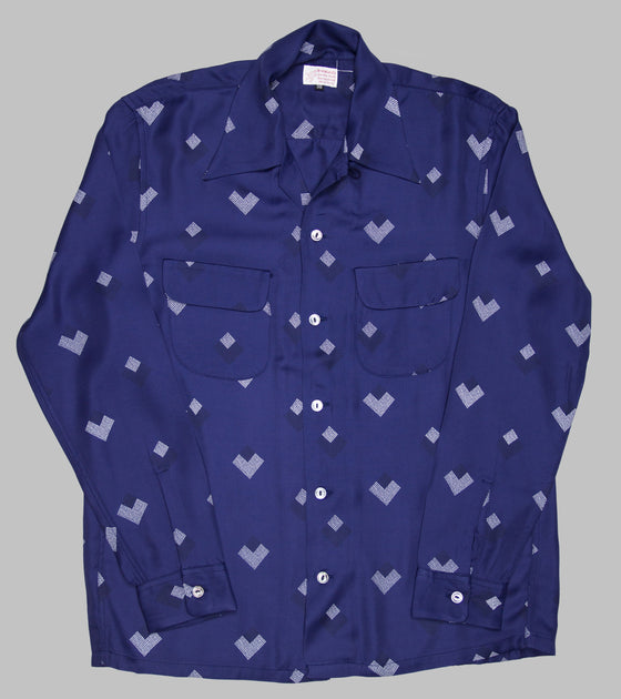 Bryceland's Rayon Shirt Diamond Blue