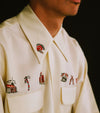 Bryceland's Wool Gabardine Shirt with 1950's Decals