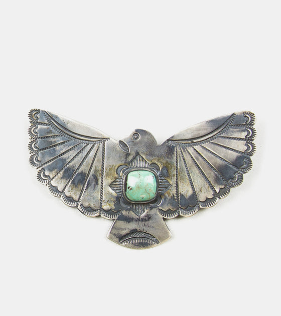 Red Rabbit Thunderbird Pin Turquoise No.3
