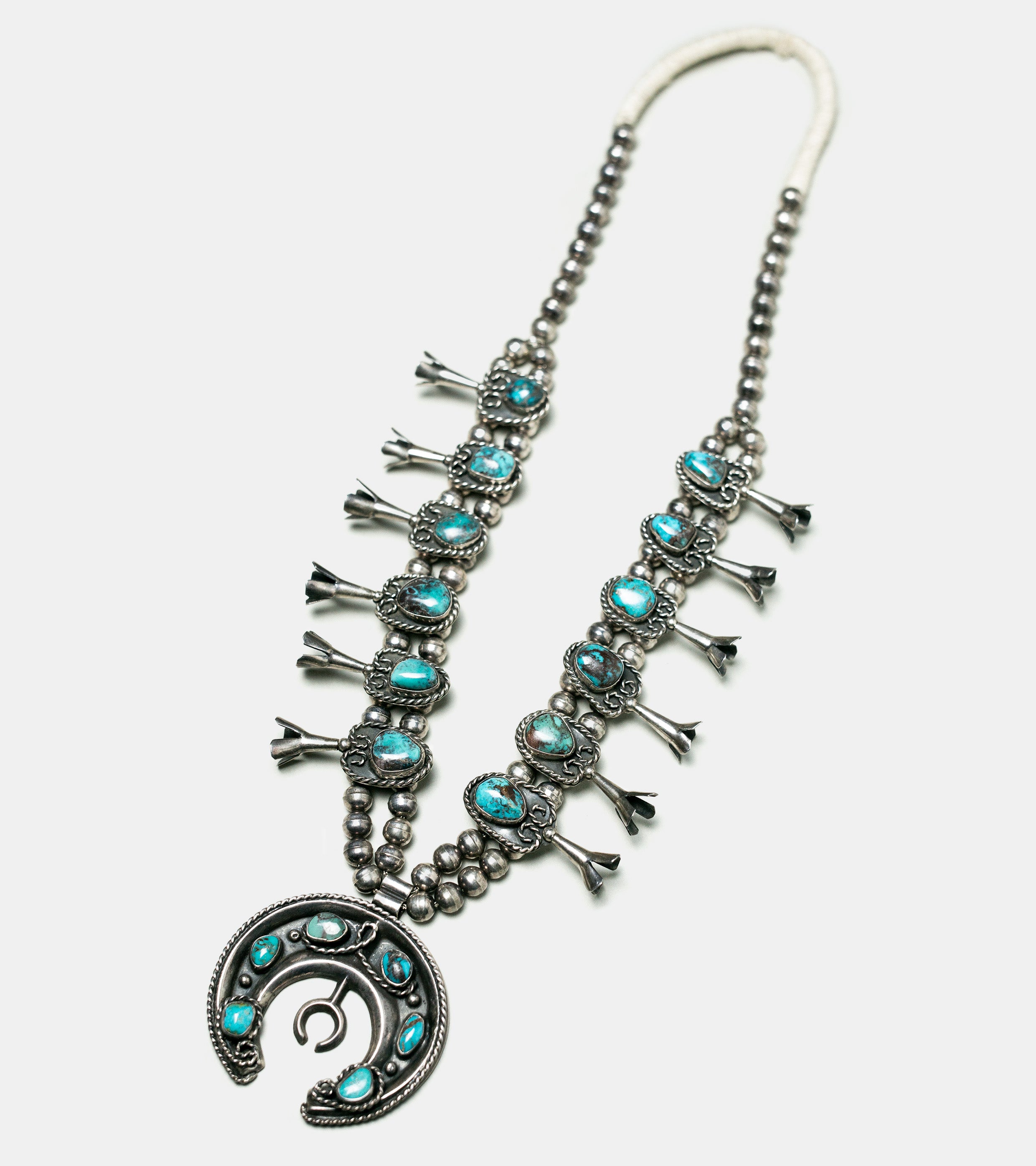 1920s Navajo Squash Blossom Necklace – Bryceland's