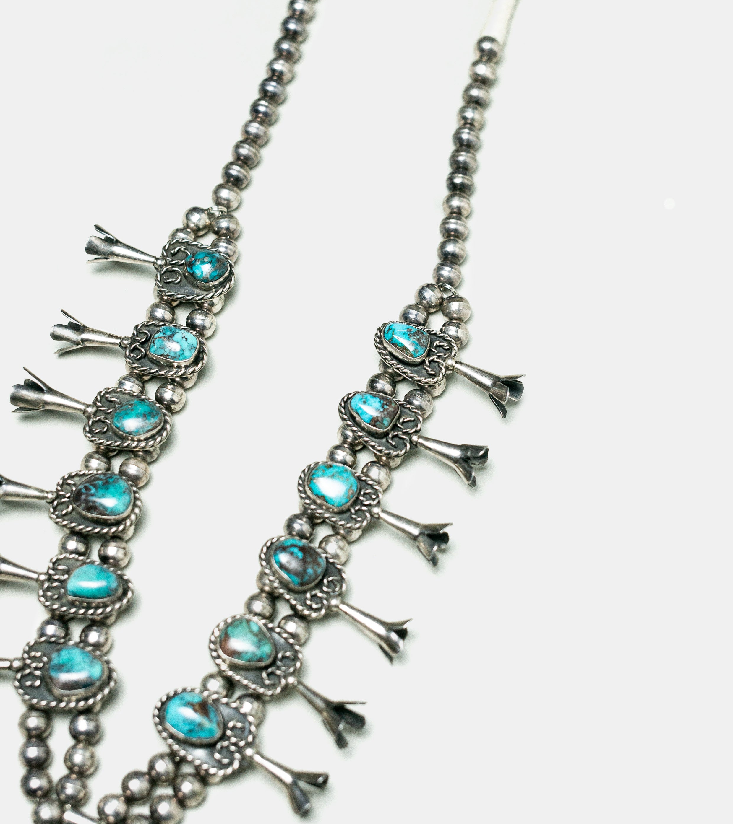 1920s Navajo Squash Blossom Necklace – Bryceland's