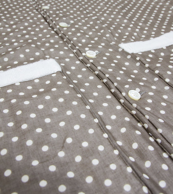 Bryceland's Towel Shirt Voile Spot Brown
