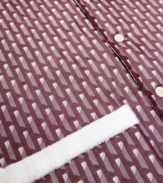 Bryceland's Towel Shirt Voile Burgundy