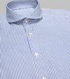 Bryceland's Winston Collar Striped Shirt Blue