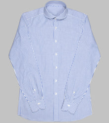  Bryceland's Winston Collar Striped Shirt Blue